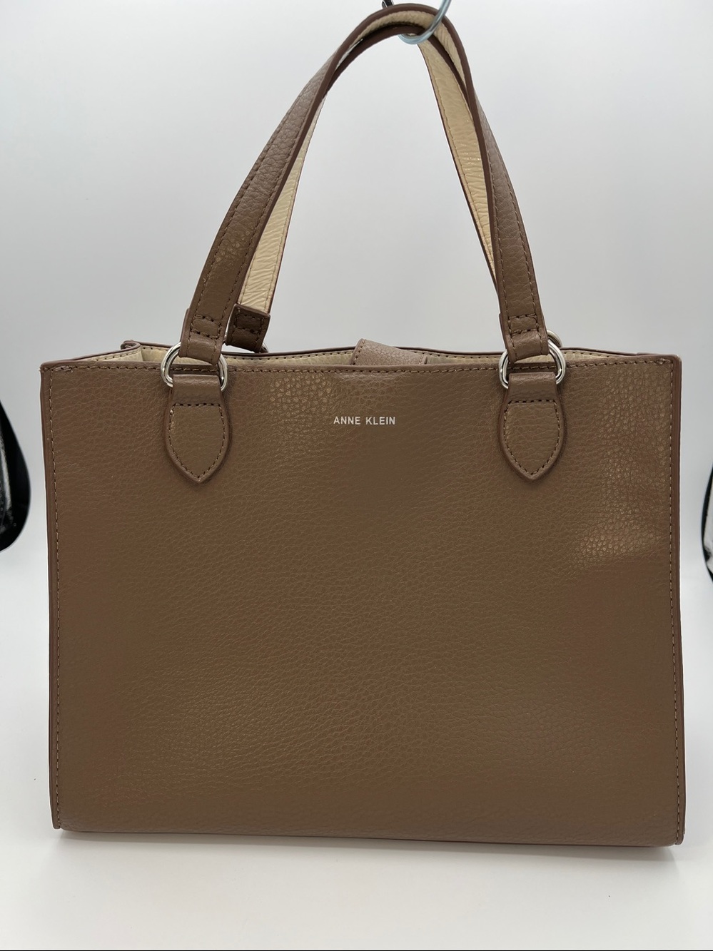 Anne Klein Tan and Cream Tote Bag